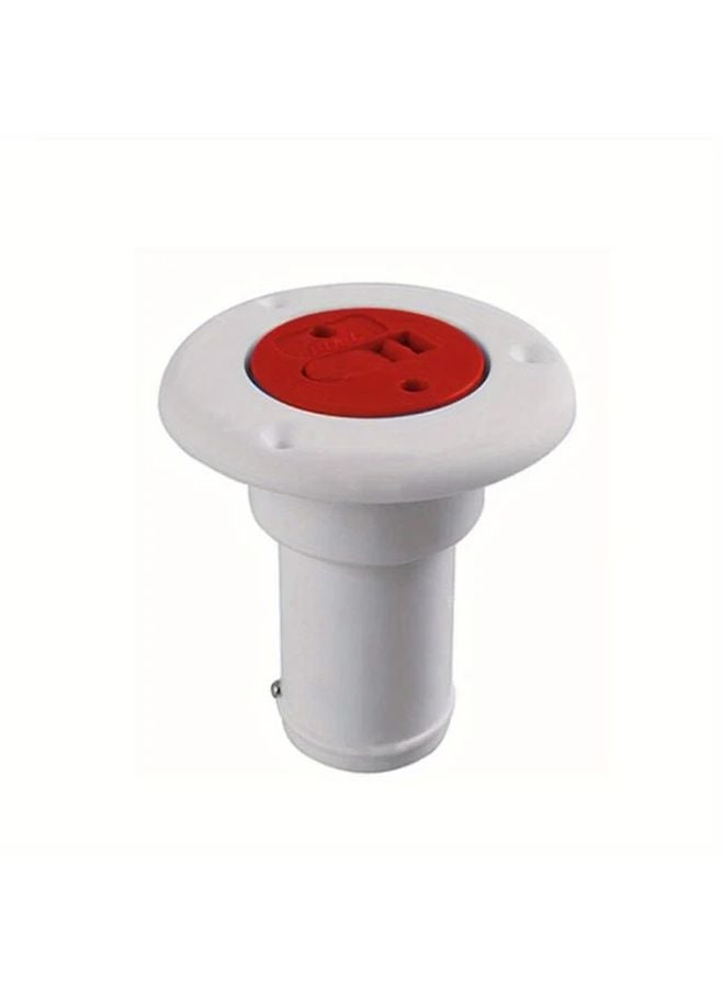 White Blue 38mm ABS Water Tank Cover Fuel Inlet Cap for RV Caravan Yacht Leakproof - Image 3